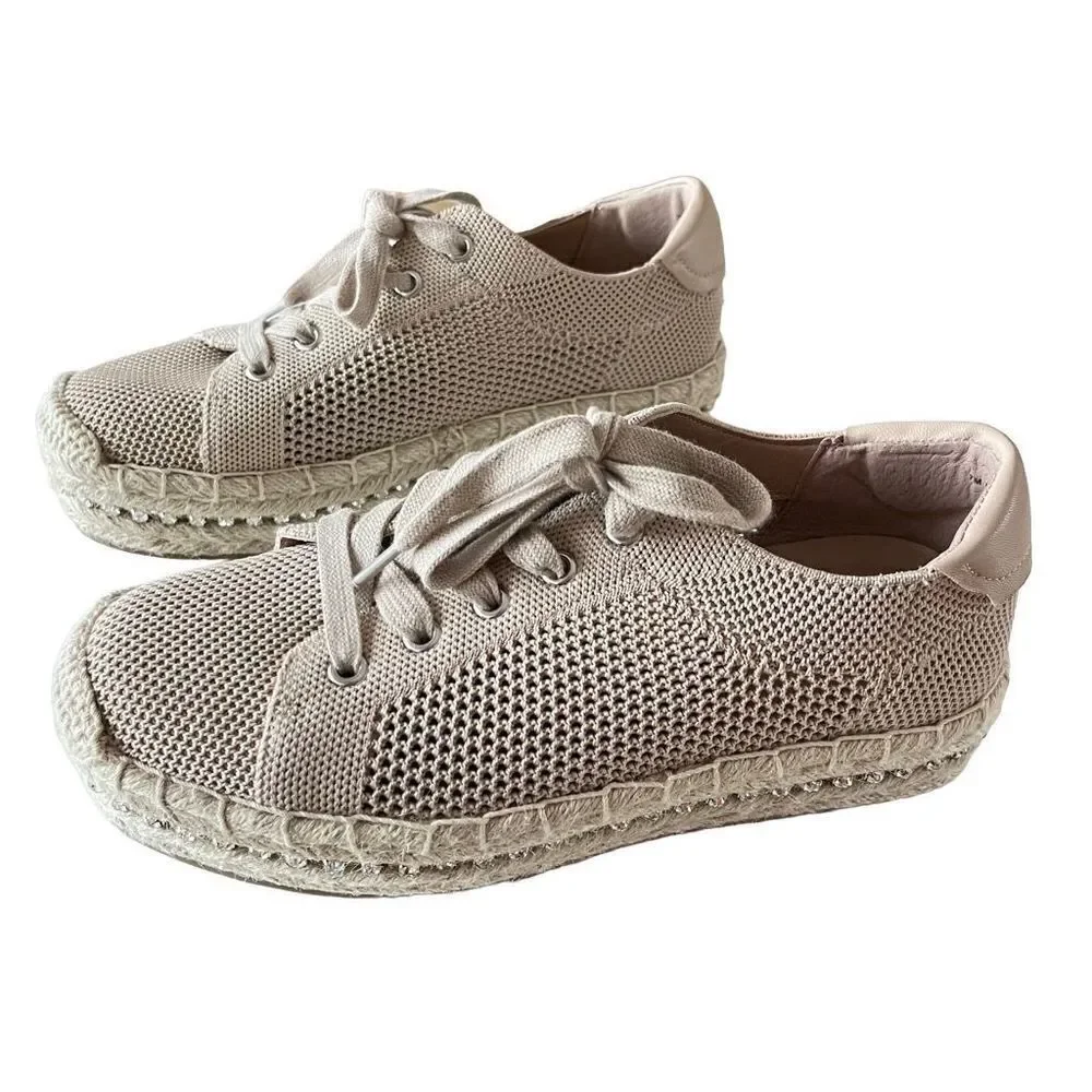 Chelsea & Violet Vitna Flatform Espadrilles Shoes 7